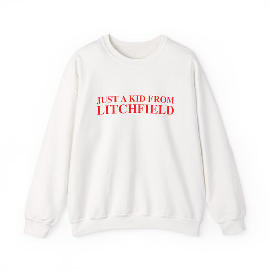 Just a kid from Litchfield Unisex Heavy Blend™ Crewneck Sweatshirt