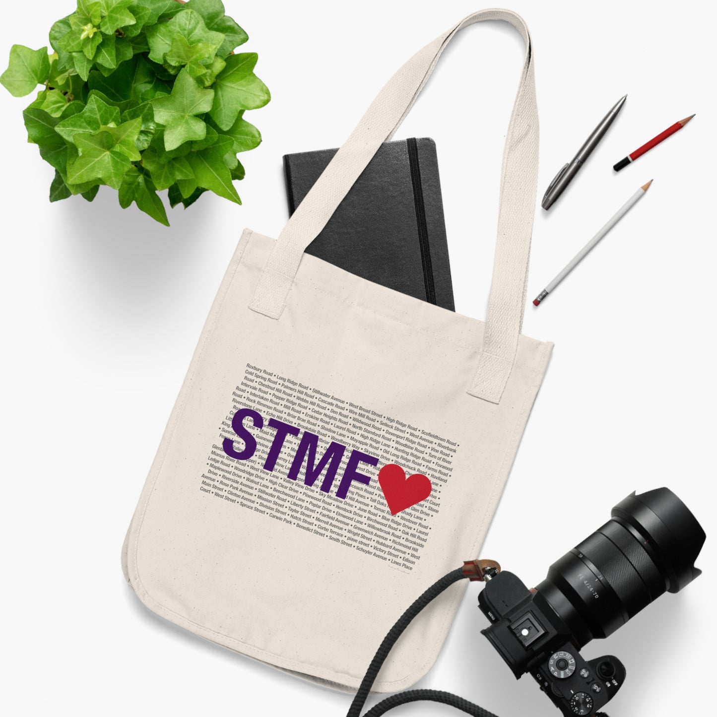 Stamford Love Organic Canvas Tote Bag