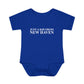 Just a kid from New Haven Infant Baby Rib Bodysuit