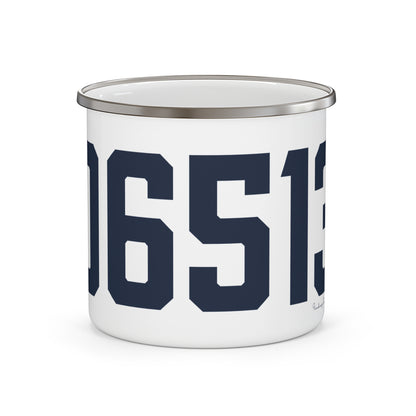 06513 East Haven Connecticut Zip Code Enamel Camping Mug