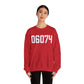 06074 - South Windsor CT Zip Code  Unisex Heavy Blend™ Crewneck Sweatshirt
