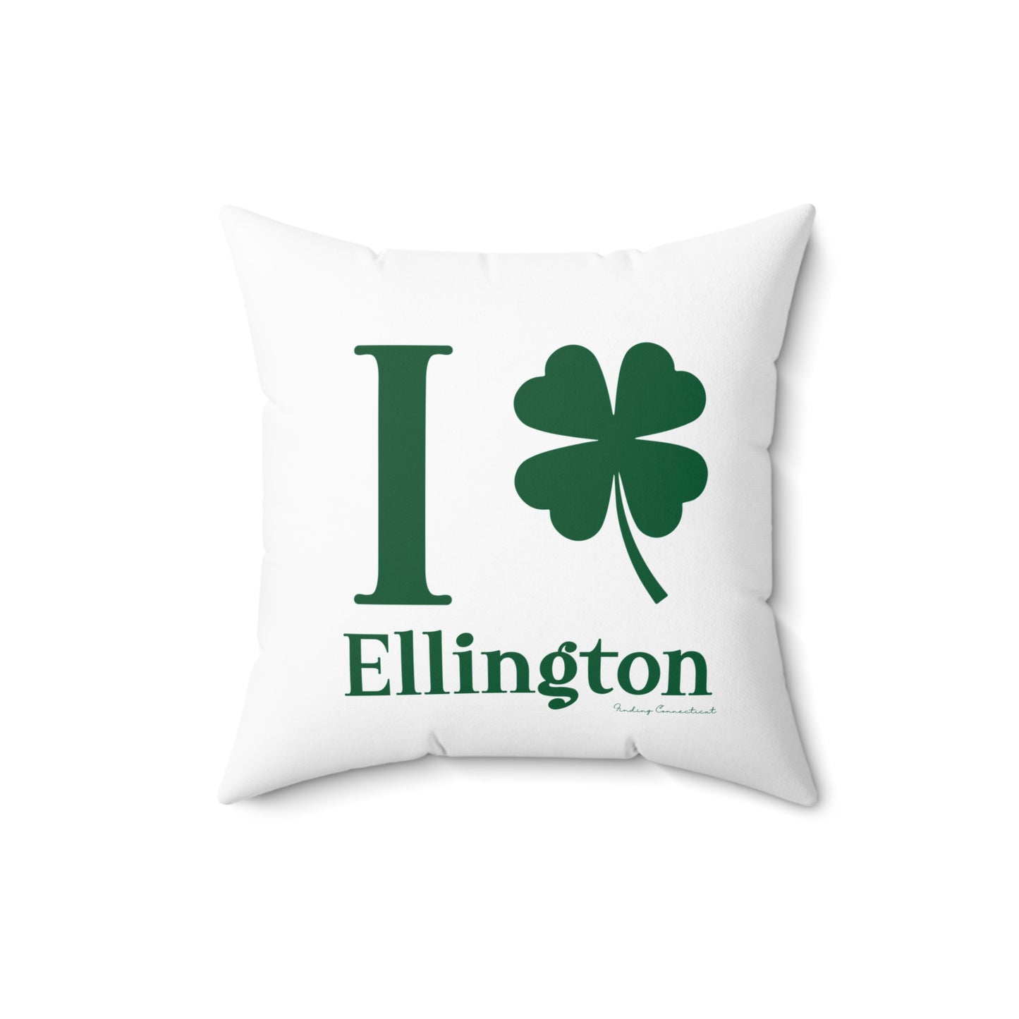 I Clover Ellington Spun Polyester Square Pillow