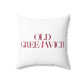 41 Tilt Old Greenwich Spun Polyester Square Pillow