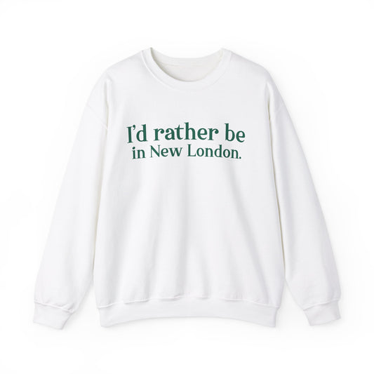 I'd rather be in New London. Unisex Heavy Blend™ Crewneck Sweatshirt