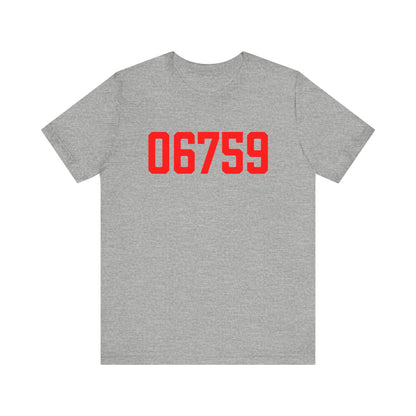 06759 Litchfield Connecticut Zip Code Unisex Jersey Short Sleeve T-Shirt