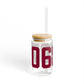 06807 - Greenwich Connecticut Zip Code Sipper Glass, 16oz