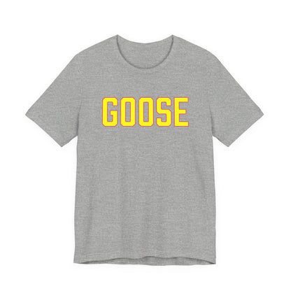 Goose Zip Code Yellow & Pink Unisex Jersey Short Sleeve Tee