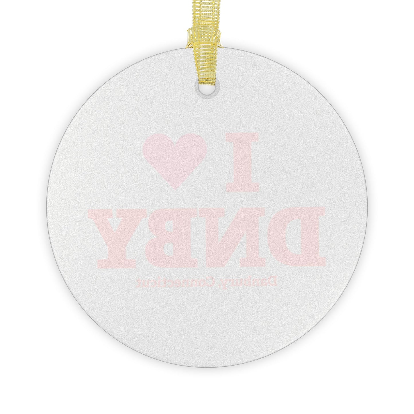 I Heart DNBY Glass Ornaments