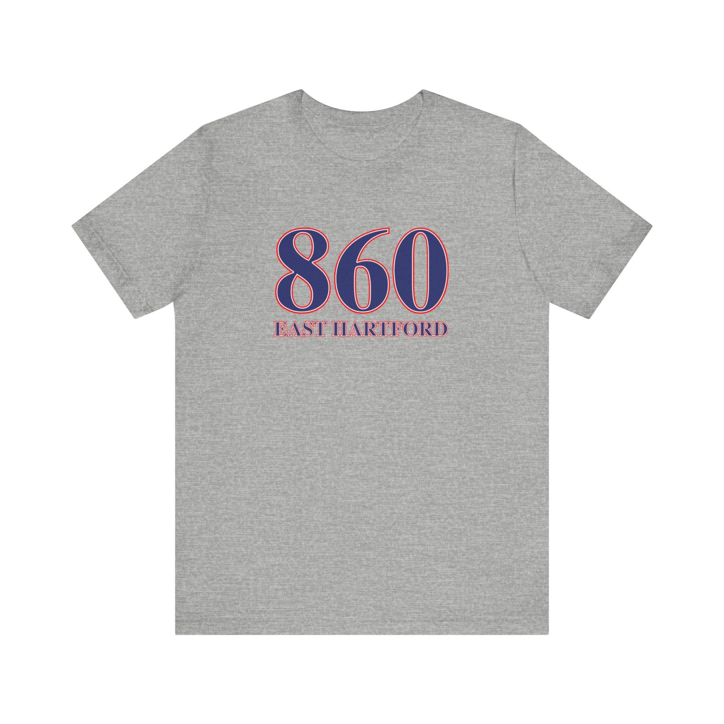 860 East Hartford Red White & Blue Unisex Jersey Short Sleeve T-Shirt