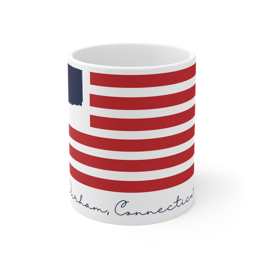 Durham Connecticut Flag Mug 11oz