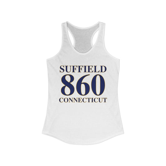 Suffield 860 Connecticut Women's Ideal Racerback Tank Top