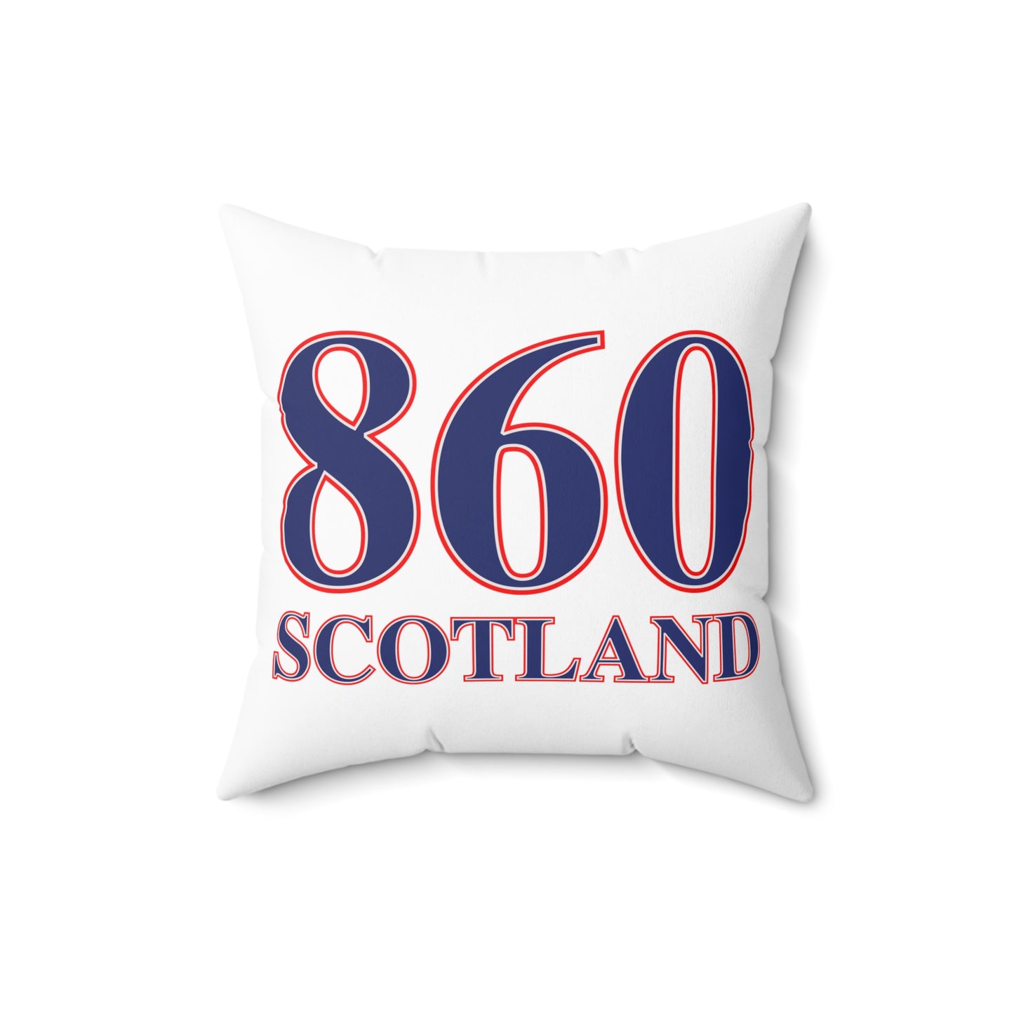 860 Scotland Red, White & Blue  Spun Polyester Square Pillow