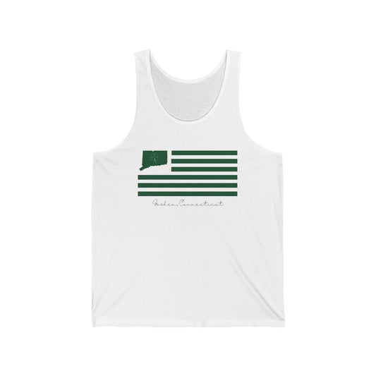 Goshen Connecticut St. Patrick’s Day Flag Unisex Jersey Tank Top