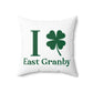 I Clover East Granby Spun Polyester Square Pillow