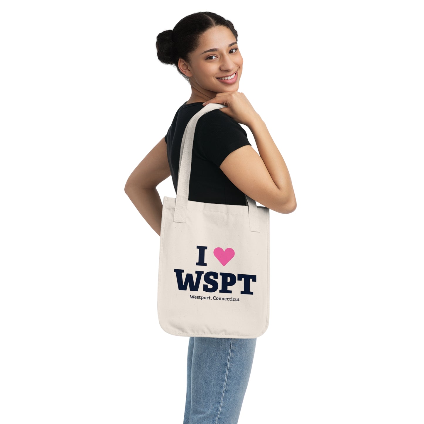 I Heart WSPT Organic Canvas Tote Bag
