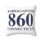 Barkhamsted 860 Connecticut Polyester Square Pillow