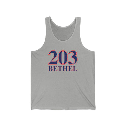 203 Bethel Red White & Blue Unisex Jersey Tank Top