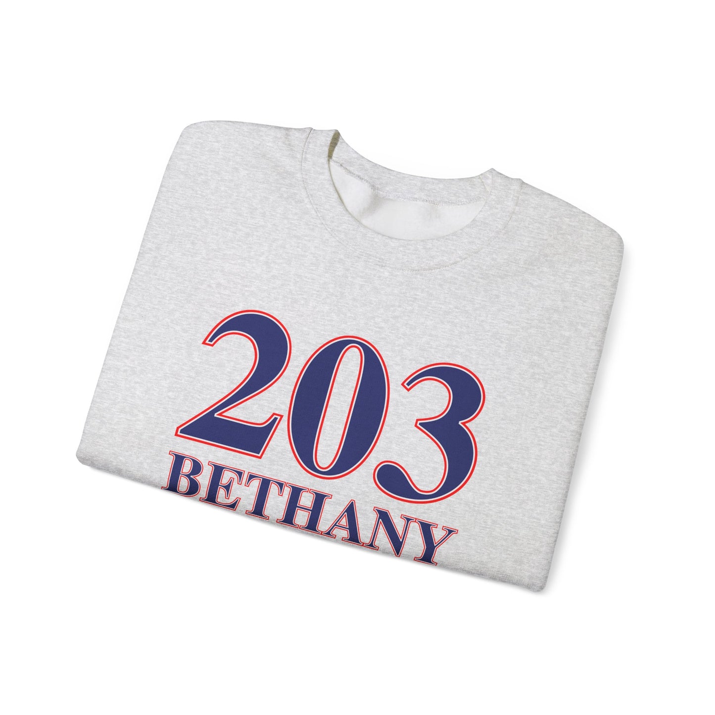 203 Bethany Red White & Blue Unisex Heavy Blend™ Crewneck Sweatshirt