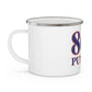 860 Putnam Red, White & Blue Enamel Camping Mug