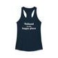 Tolland is My Happy Place Women's Ideal Racerback Tank Top
