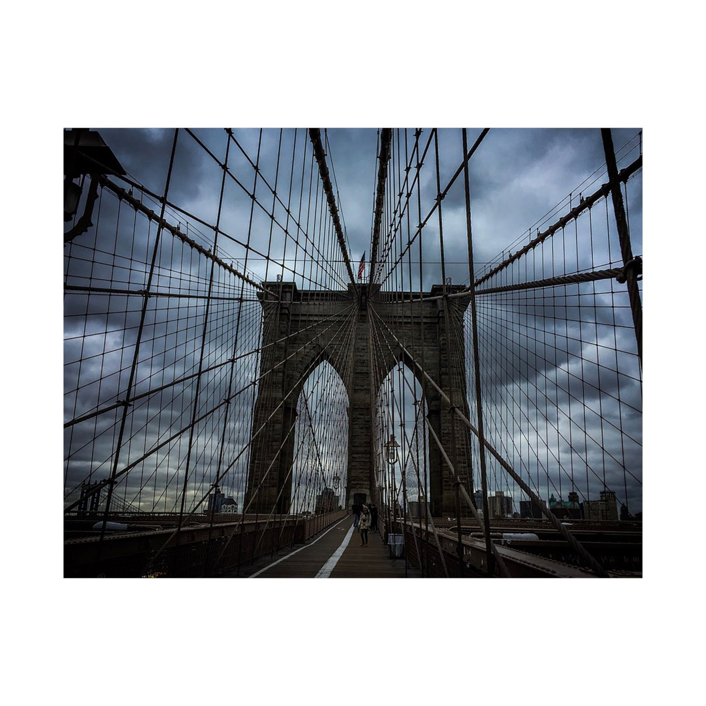 In the middle of the bridge Matte Horizontal Posters