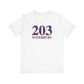 203 Waterbury Red, White & Blue Unisex Jersey Short Sleeve T-Shirt