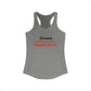 Goose Shows Are My Happy Place - Blue & Orange Women's Ideal Racerback Tank Top