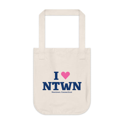 I Heart NTWN Organic Canvas Tote Bag