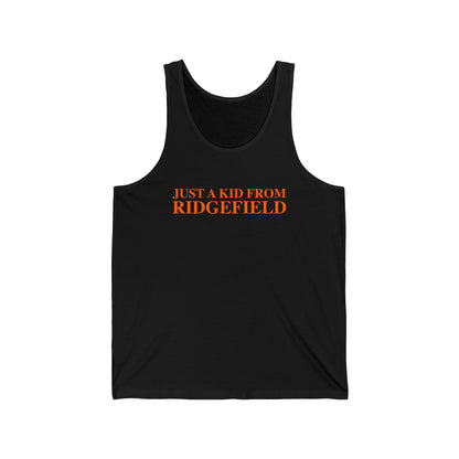 Just a kid from Ridgefield  Unisex Jersey Tank Top