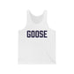 Goose Zip Code - Blue & Purple Unisex Jersey Tank Top