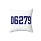 06279 Willington Connecticut Zip Code Spun Polyester Square Pillow