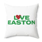 Love Easton Spun Polyester Square Pillow
