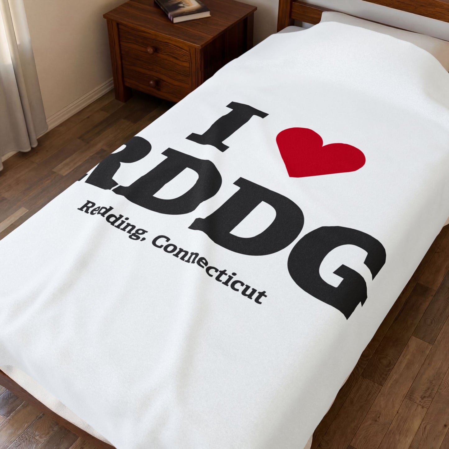 I Heart RDDG Velveteen Plush Blanket