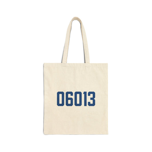 06013 Burlington Connecticut Zip Code Cotton Canvas Tote Bag