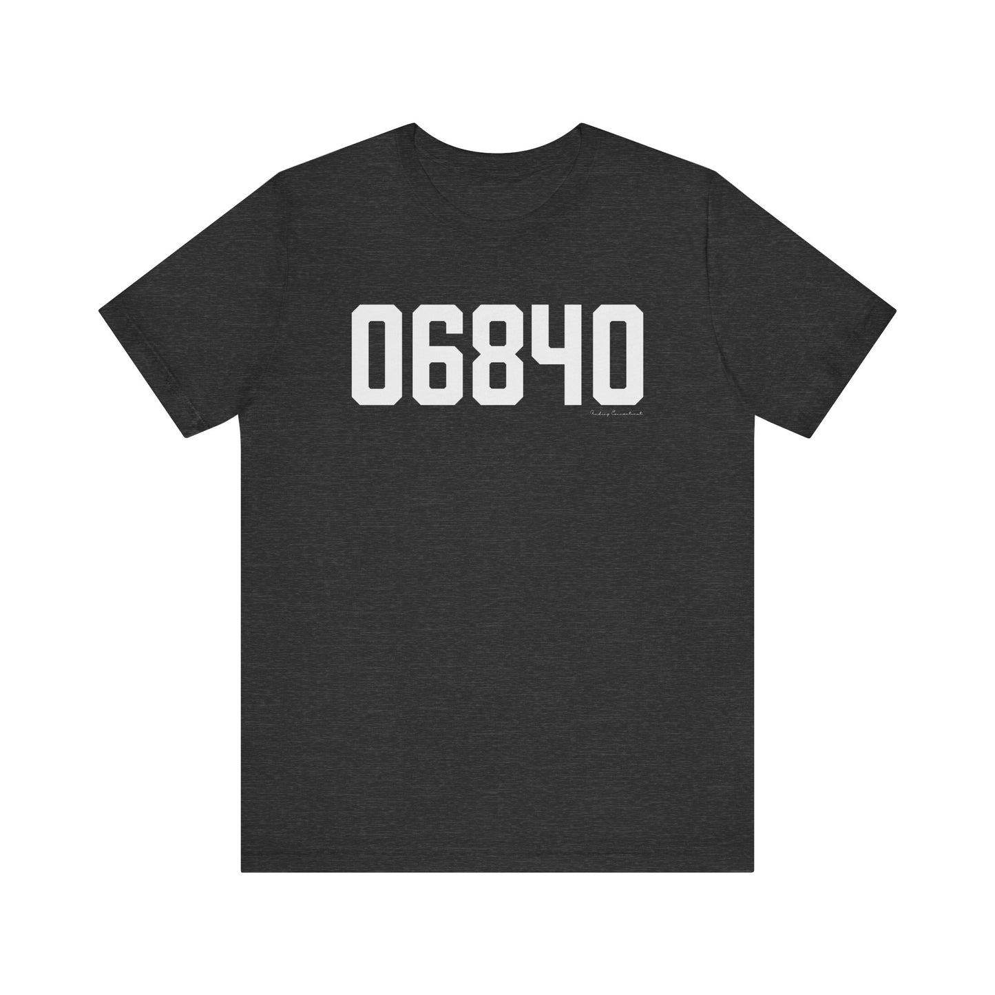 06840 New Canaan CTZip Code Unisex Jersey Short Sleeve T-Shirt