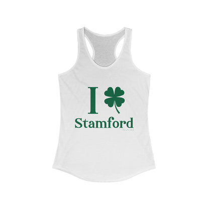 I Clover Stamford (Green) Women's Ideal Racerback Tank