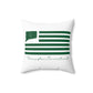 Torrington Connecticut St. Patrick’s Day Flag Spun Polyester Square Pillow