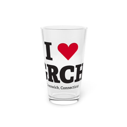 I Heart GRCH Pint Glass, 16oz