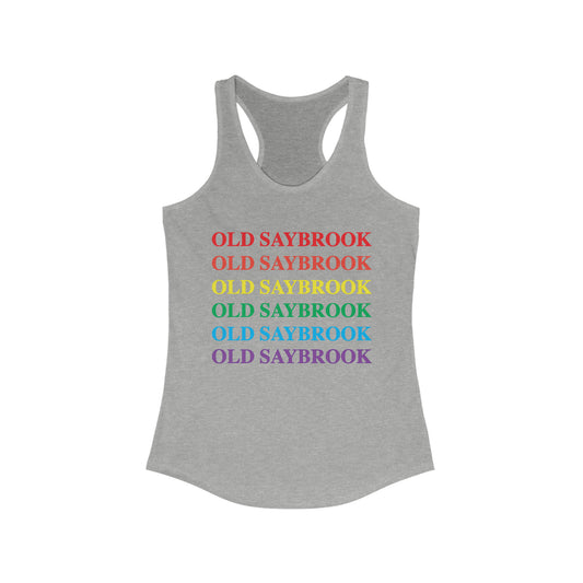 Old Saybrook pride womens tank top shirt
