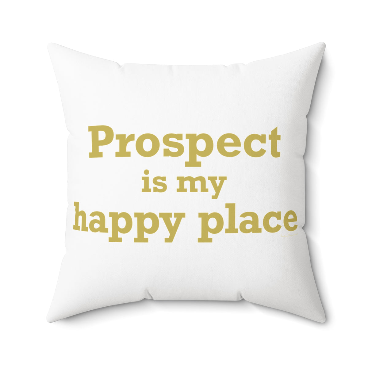 Prospect is My Happy Place Polyester Square Pillow