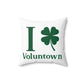 I Clover Voluntown Spun Polyester Square Pillow