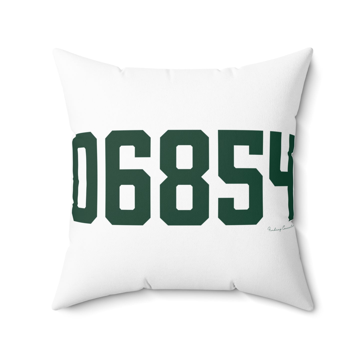 06854 Norwalk Connecticut Zip Code Spun Polyester Square Pillow