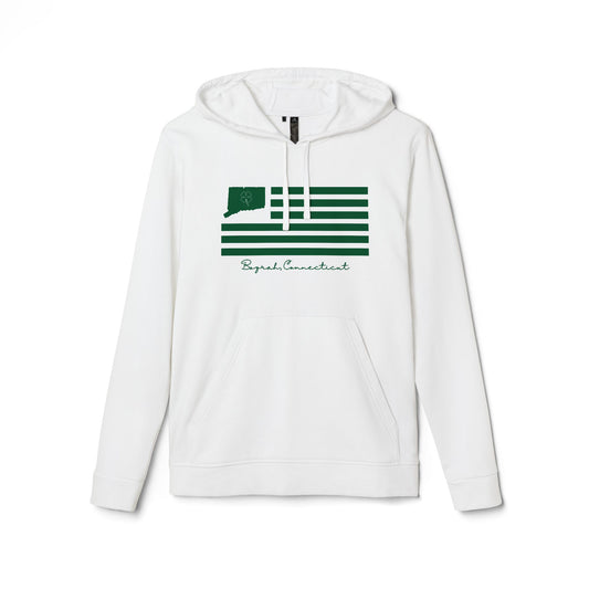 Bozrah Connecticut St. Patrick’s Day Flag adidas Unisex Fleece Hoodie