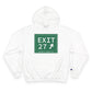 Vintage Exit 27 Merritt Parkway Sign Champion Hoodie