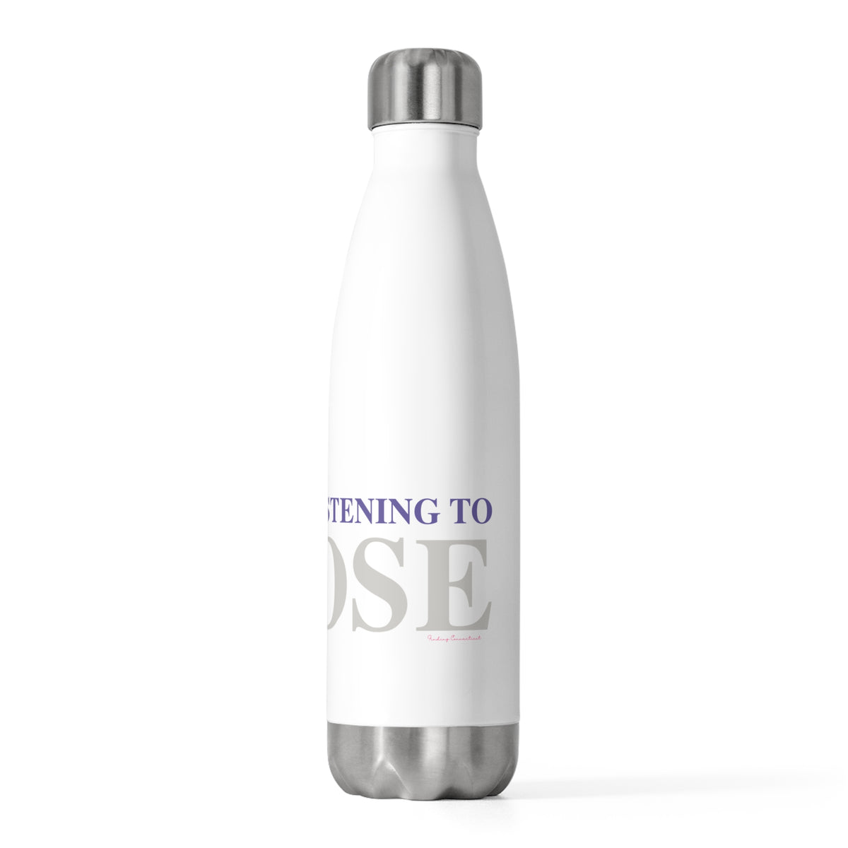 Just a kid listening to Goose - Gray & Purple 20oz Insulated Bottle