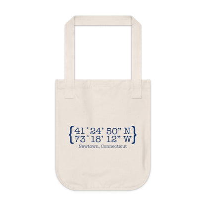 Newtown Coordinates Organic Canvas Tote Bag