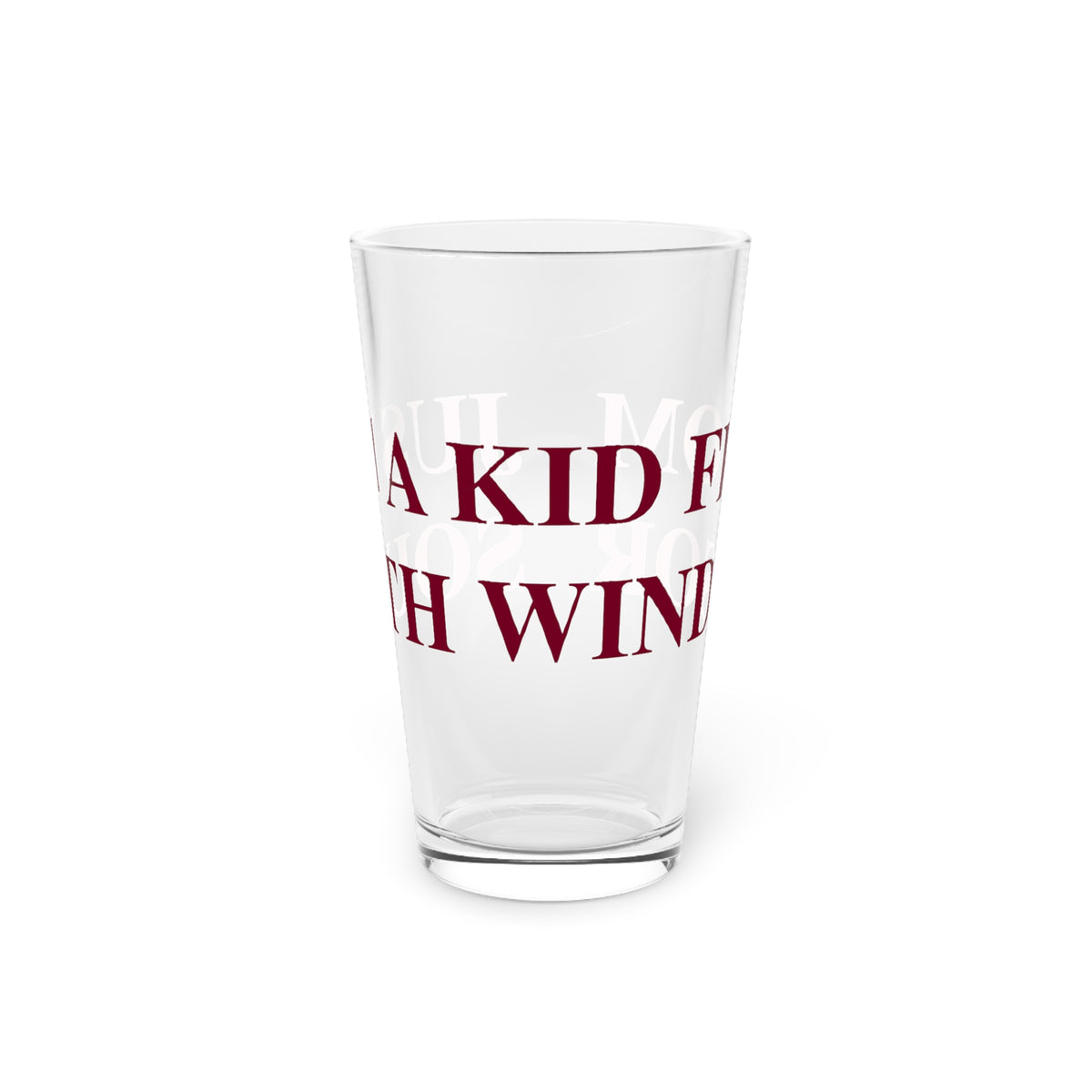 Just a kid from South Windsor Pint Glass, 16oz