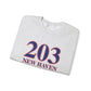 203 New Haven Red, White & Blue Unisex Heavy Blend™ Crewneck Sweatshirt
