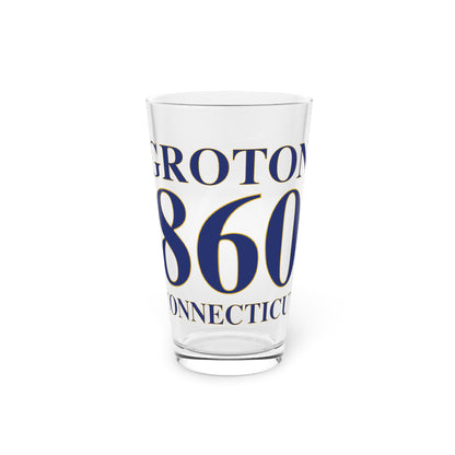 Groton 860 Connecticut Pint Glass, 16oz