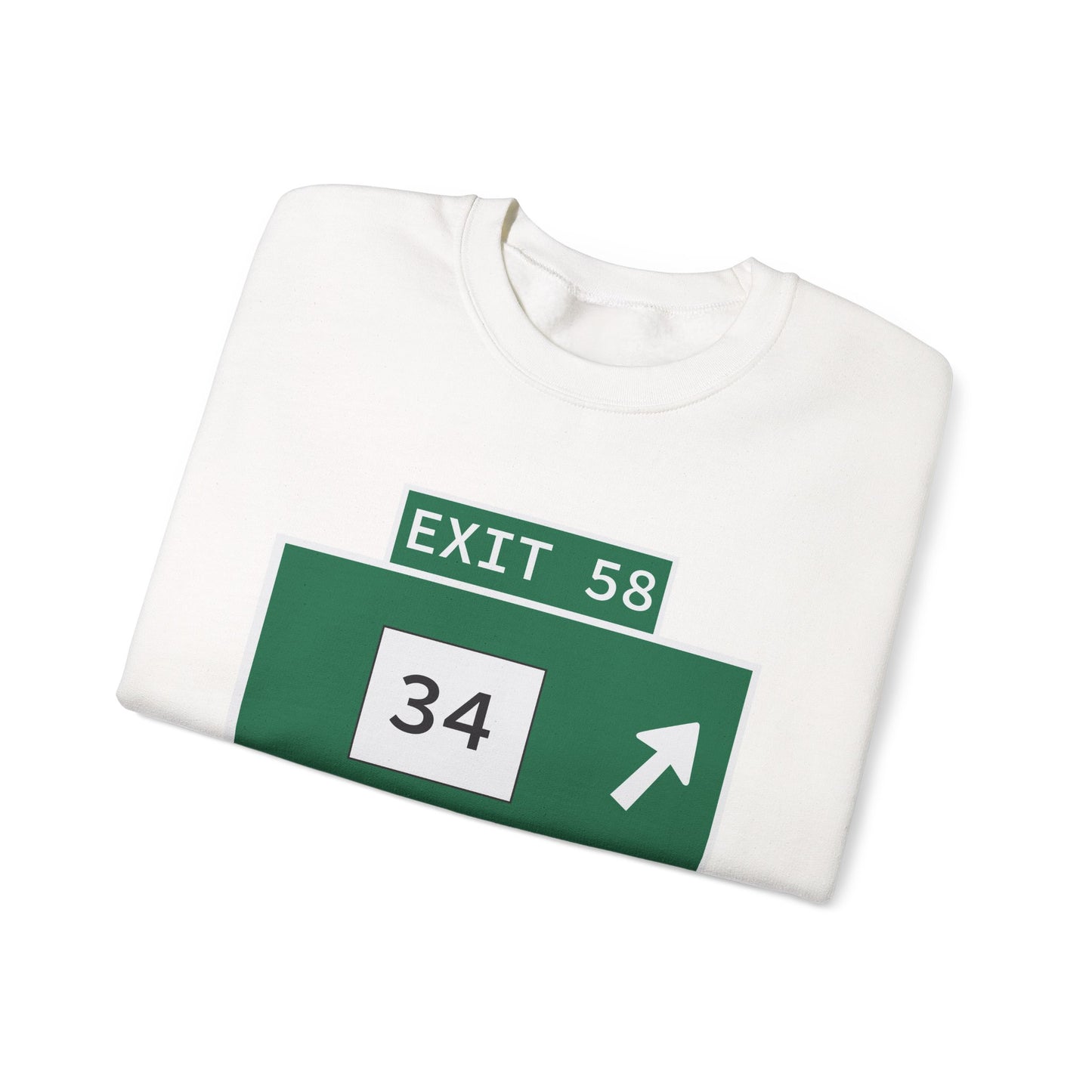 Vintage WCP Exit 58 Sign Unisex Heavy Blend™ Crewneck Sweatshirt